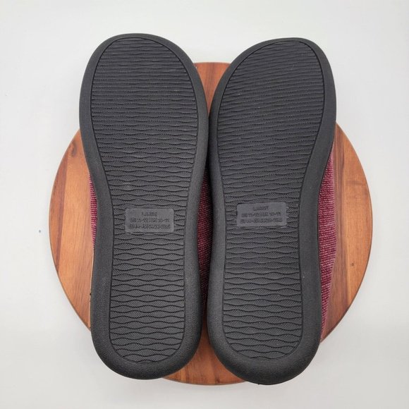 NWT BCTEX Coll Burgundy Cushioned Soft Slip On Cozy Comfy House Slipper - Picture 11 of 13